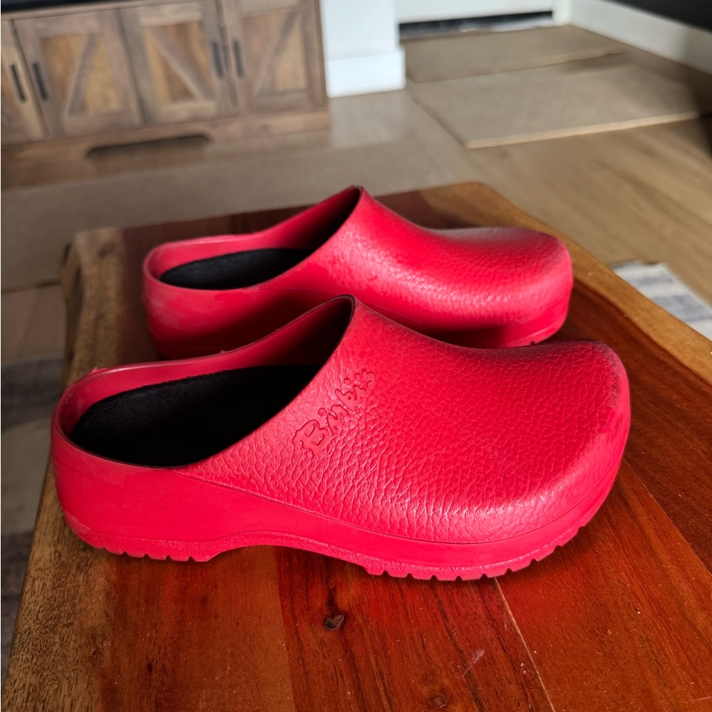 Birkenstock Super Birki Red Clogs